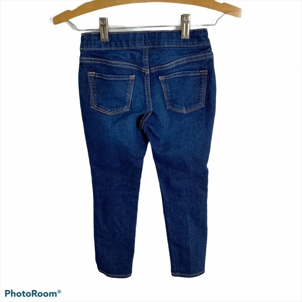 Old Navy Skinny Jeans Small Girls Kids Pull On Blue Denim